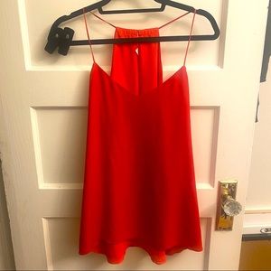 Express Barcelona Reversible Cami Red/Coral Large